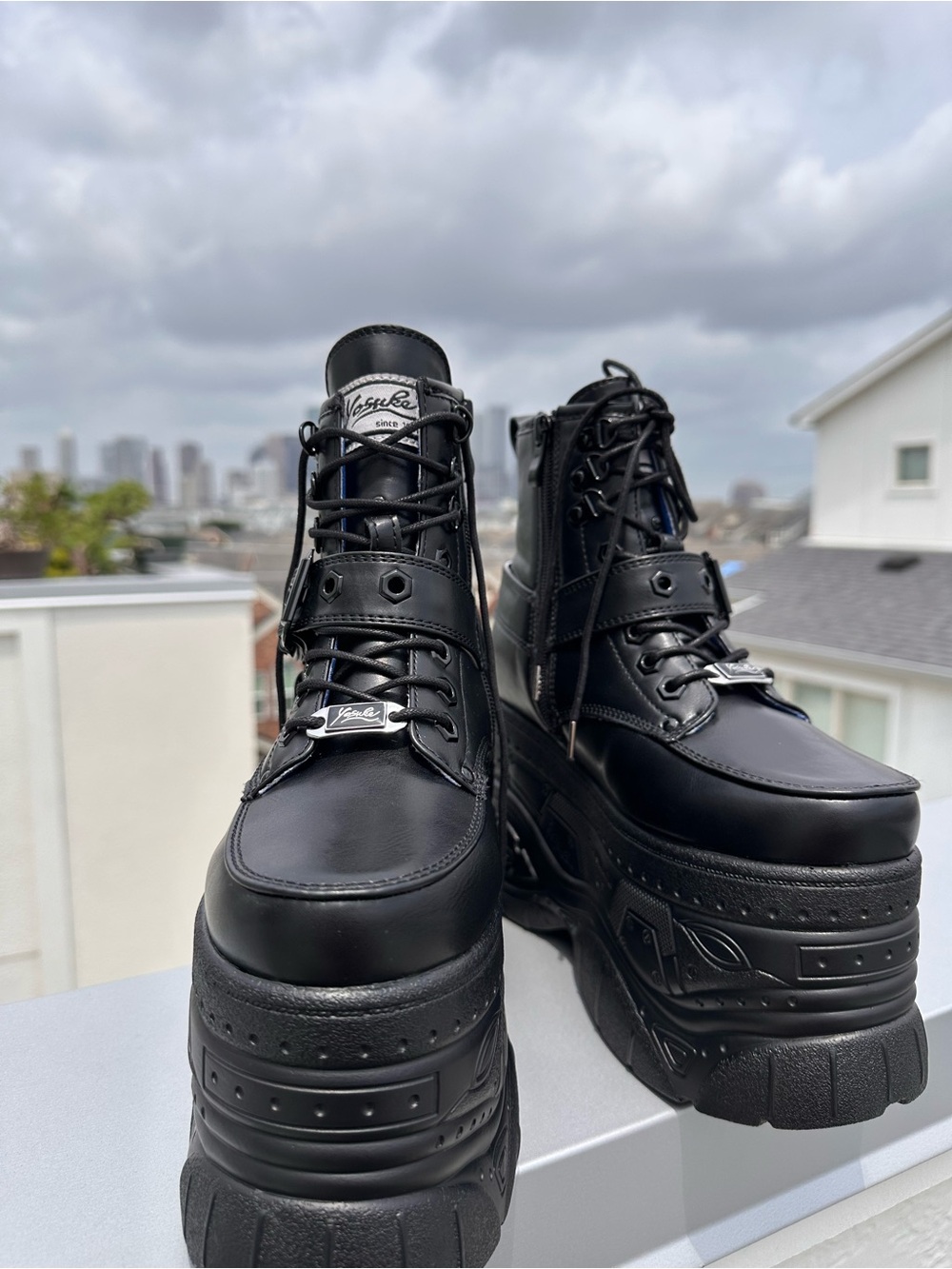 Japanese Black Platform Boots - Picture 4 of 11